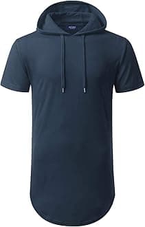 Aiyino Men's S-5X Short Sleeve Fashion Athletic Hoodies Sport Sweatshirt Hip Hop Pullover