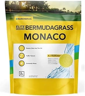 Outsidepride Monaco Bermuda Grass Seed - 2 lbs. Drought-Tolerant, Dense, Wear-Resistant Turf Grass Seeds for Lawn, Sports Fields, & High-Traffic Areas - Ideal for Warm-Season & Transition Zone Areas