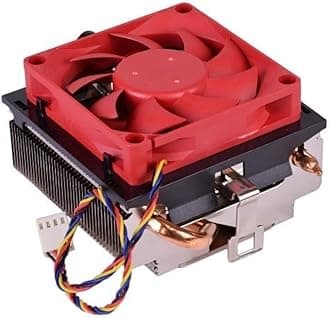 CPU Cooler Aluminum Heatsink 4-Pin PWM 70mm 3500 RPM Fan Pre-Applied Thermal Paste for AMD Socket FM2 FM1 AM3 AM2 1207 940 939 754 Desktop PC Computer