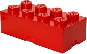 Room Copenhagen LEGO Storage Brick With 8 Knobs, in Bright Red
