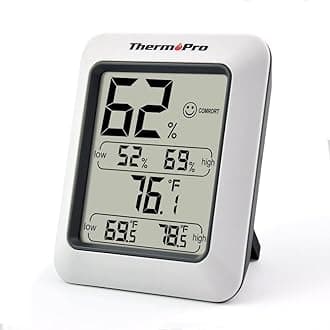 TP50 Digital Hygrometer Indoor Thermometer Room Thermometer and Humidity Gauge with Temperature Humidity Monitor