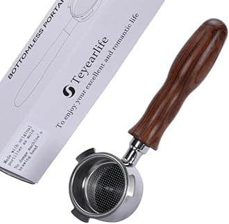 51mm bottomless portafilter 3 ear for delonghi EC680 EC685 EC885 and SMEG ECF01 Include 304 Stainless Steel Filter Basket.perfect for espresso enthusiasts and family baristas