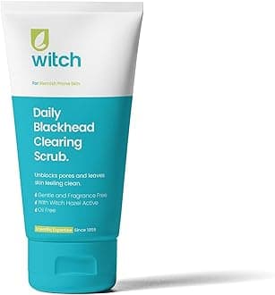 Daily Blackhead Clearing Scrub 150ml, unblocks pores, gentle and fragrance free, with Witch Hazel Active and anti-inflammatory salicylic acid