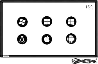 GreenTouch 86 inch IR Touch Overlay Infrared Multi Touch Frame Without Glass Plug and Play…