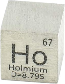 10mm Holmium Element Cube for Element Collection 0.39" Ho Density Cube Periodic Table Collect DIYs Biz Gift