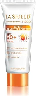 - Fisico SPF 50+ & PA+++ Mineral Based Sunscreen Gel | Lightweight | Transparent | Water Resistant, 50 Grams