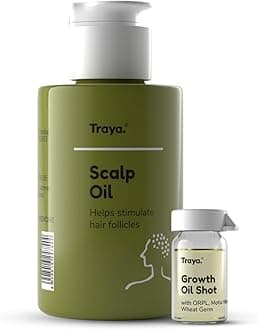 Scalp Oil With Booster Oil Shots For Hair Growth, Contains Coconut, Bhringraj, Orpl, Wheat Germ, Camphor And Ylang Ylang Essential Oil (87Ml)