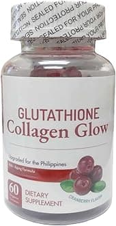 Generic Nature Glow Glutathione Collagen Glow, 60 Organic Chewable Gummies (Cranberry (1 Bottle))