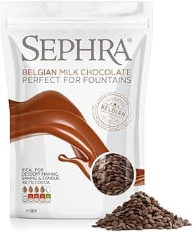Sephra Belgian Couverture Fountain Ready Chocolate Callets - Milk 450g