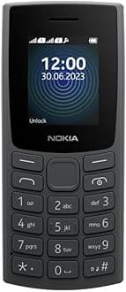 Nokia 105 4G | Dual SIM | GSM Unlocked Mobile Phone | Volte | Charcoal | International Version | Not AT&T/Cricket/Verizon Compatible