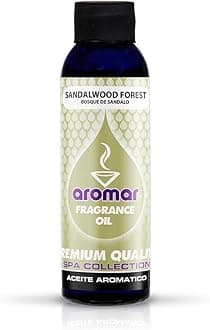 AROMAR Premium Fragrance Oil, Sandalwood Forest 4oz. Bottles. Long Lasting Aromatic Scent, Fresh and Revitalizing Aromatherapy for Living Room, Bedroom, and Kitchen