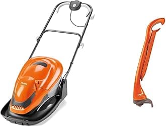 Flymo EasiGlide 330 V Hover Collect Lawn Mower - 1700 W Motor, 33 cm Cutting Width, 20 Litre Grass Box, Folds Flat, 10 m Cable Length & Mini Trim ST Electric Grass Trimmer, 230 W, Cutting Width 21 cm