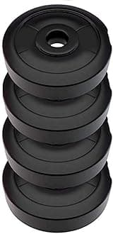 DREAM FIT Set of 4 2.5Kg PVC Weight Plates for home gym - Spare Weights for dumbbells, barbells and other exercises - 10Kg (2.5Kg x 4)