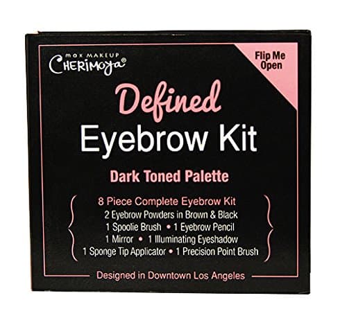 Max Makeup Cherimoya Defined Eyebrow Kit, Dark Tone