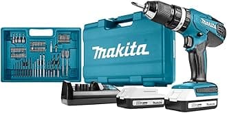 Makita HP457DWE10 Combi Drill, 18 V, Multi-Colour
