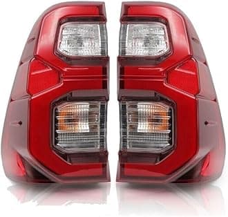 – Rear LED Tail Light Assembly Back Brake Lamp Warning Replacement Light For Toyota Hilux Revo Rocco SR5 2020 2021 2022 2023 2024 (Pair)