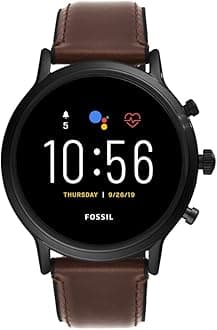 Gen 5 Carlyle Stainless Steel Touchscreen Smartwatch with Speaker, Heart Rate, GPS, Contactless Payments, and Smartphone Notifications