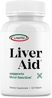Liver Aid 120 Tablets, Supports Healthy Liver Function, Cleansing, Energy & Daily Wellness