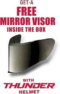 Studds Thunder Full Face Helmet D4 with Clear Visor