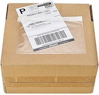 200 Pack 7.5" x 5.5" Clear Self-Adhesive Top Loading Packing List/Shipping Label Envelopes Pouches