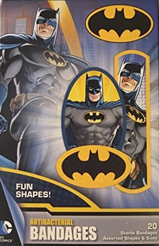 DC Comics Antibacterial Batman Bandages ~ 20 count