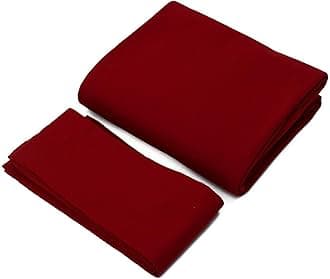 Pilarmuture Billiard Cloth Pool Table Felt, Fast Speed Pool Cloth, Table Ball Speed Cloth,Billiard Snooker Cloth Felt for 7/8/9 Mat Strips Bar Hotel Professional Durable Pool Table Cloth(Red,8ft)