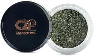C2P Pro Eyeshadow Pigment for Eye Makeup - 2g | Long-Lasting and Highly Pigmented Loose Precious Pigments with Metallic Effect | Cosmetics For Women and Girls (Game Changer 171, 02 Gram)
