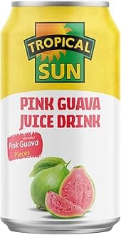 Tropical Sun Pink Guava Juice Drink with Added Pink Guava Pieces, 330ml (Pack of 12)