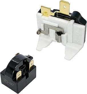 QP2-4R7 4.7 Ohm 3-Pin PTC Starter/Start Relay and Overload Kit Compatible with Mini Fridges Beverage & Wine Beer Coolers/Deep Freezers/Beer Wine Refrigerators Compressor Parts
