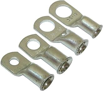 KafTon 5 Pack - 6mm to 95mm Copper Tube Lug Battery Starter Cable Welding Crimp Terminal Ring (70mm x 12mm)