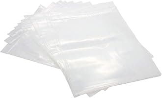 500 Pack Rok Hardware Heavy Duty 10" x 12" Resealable 4Mil Thick Writable Dispenser Plastic Big Clear Poly Zip Food Safe Storage Bags, Large RZ4R1012