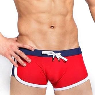 Men's Swimming Shorts, Sexy Sport Brief Surfing Swimwear Shorts Summer Swimming Boxer Trunks