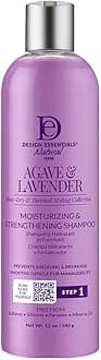 Design Essentials Agave & Lavender Moisturizing Hair Bath, Sulfate-Free Shampoo- Blow-Dry & Silk Press Collection - 12oz