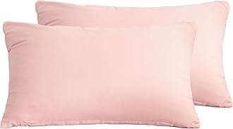 MOHAP Pillowcases 50X75CM 2 Pack- Super Soft Breathable Brushed Microfiber Pillow Cases Cover with Envelope Closure Light Pink
