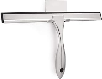 Hiware All-Purpose Shower Squeegee for Shower Doors, Bathroom, Window and Car Glass - Stainless Steel, 12 Inches