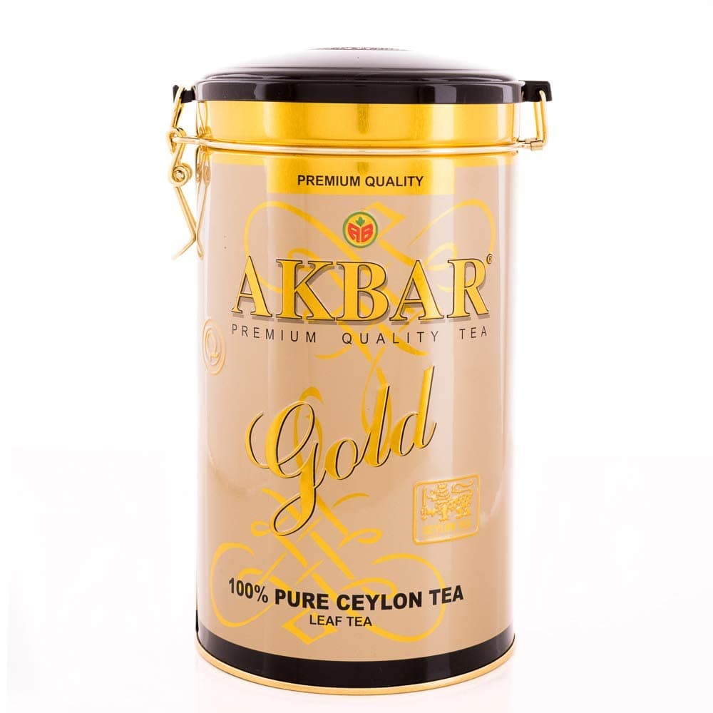 Pure Ceylon Leaf Tea Tin (Gold - 450g)