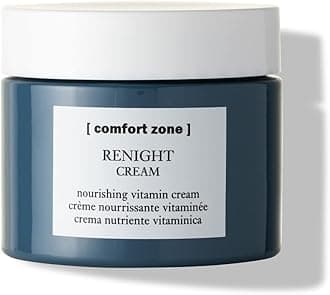 [ comfort zone ] Renight Cream Complete Silicone-Free Restorative Night Cream for All Skin Types with Hyaluronic Acid Vitamin E, Floral and Softly Woody, 2.09 Fl Oz
