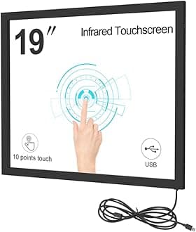 GreenTouch 19 Inch Multi Driver Free Infrared IR Touch Screen Panel Overlay Kits with 5:4 Ratio for Touch Monitor…