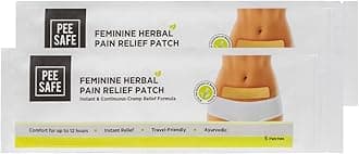 PEESAFE Feminine Herbal Pain Relief Patches(Pack Of 10)|Natural Pain Relief Patches|No Side Effects|Sleek Design|Comfort For Upto 12 Hours