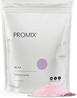 Promix BCAA Post-Workout Energy Powder - 5g Micronized BCAAs, Sugar Free, Plant Based, Vegan, Keto - Cherry Lime - 30 Servings (Pack of 1)