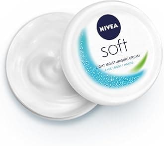 NIVEA Soft Light Moisturizer Cream, with Vitamin E & Jojoba Oil for Face, Hands and Body, 100 ml