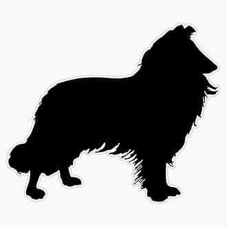 Rough Collie Vinyl Waterproof Sticker Decal Car Laptop Wall Window Bumper Sticker 5"