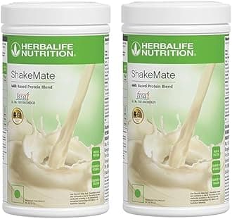 Shakemate Milk based protein blend powder-500g-2 Pack Plant-Based Protein (1000 g, VANILLA)