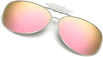 Clip On Flip Up Polarized Sunglasses for Prescription Glasses