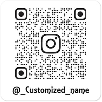 Instagram ID Custom Username and Custom Instagram Qr Code Vinyl Decal Bike Printed Stickers Motorcycles Mask Sides Car-Self-Adhesive