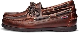 Endeavor Waterproof Boat Shoes - Leather Moccasins for Men Featuring Leather Sock Lining, 360-Degree Lacing, and Non-Marking, Slip-Resistant Outsoles