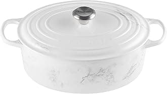 Enameled Cast Iron Signature Oval Dutch Oven, 6.75 qt., Marble