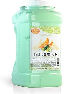 Body and Foot Cream Mask, Cucumber and Melon, 128 Oz - Pedicure Massage for Tired Feet and Body, Hydrating, Fresh Skin
