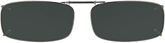 54R8 Full Frame Polarized Gray Lens Clip on Sunglasses