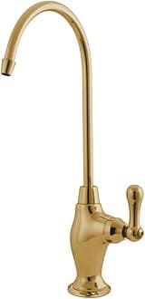 Gourmetier KS3192AL Restoration Single Handle Water Filtration Faucet, Polished Brass